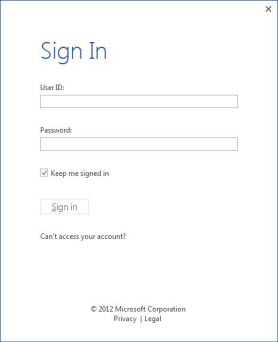 A screenshot of the Office sign-in page that lets user sign in with Personal ID. A screenshot of the Office sign-in page that lets user sign in with Personal ID.