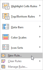 Click New Rule Click New Rule